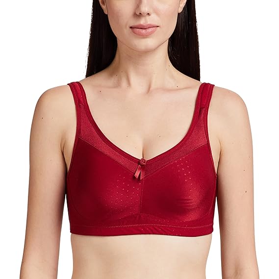 Enamor Hidden X-Frame Smoothening Women's Full Support Everyday Bra – Jiggle Control, Non-Padded, Wirefree, Full Coverage